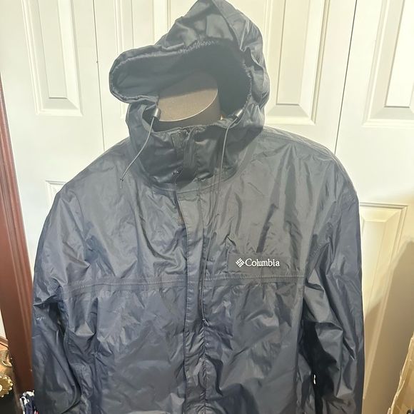 Columbia Jackets & Coats Columbia Mensxxl Rain Jacket Black Long